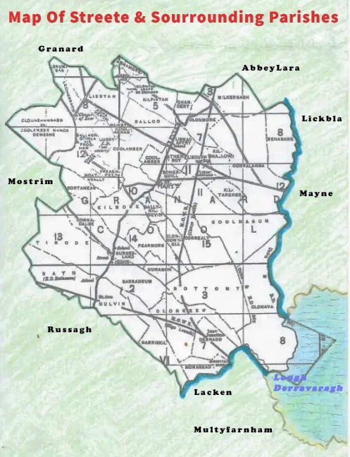 Map of Streete & Local Districts
