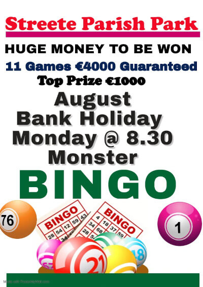 Bank Holiday Monday - Monster BINGO